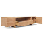 Ilfracombe Entertainment TV Unit - Lowline - Full Natural - Timber Legs