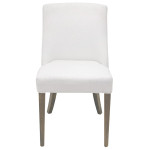 Jane Dining Chair White chrome ring