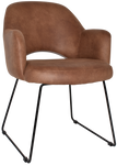 Albury Black Sled Arm Chair