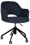 Albury Castor Black Arm Chair