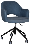 Albury Castor Black Arm Chair