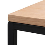 Mel Black Natural Console Table