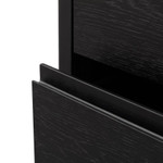 Juan Black Oak Veneer Bedside Table