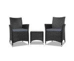 Belrose 3 Piece Wicker Outdoor Set