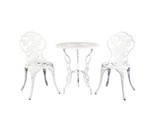 Bondi Aluminium White Chairs Table