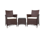 Bundeena Brown 3pc Bistro Outdoor Set