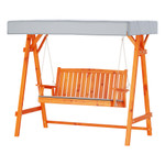 Caddens Wooden Swing Bench Canopy