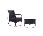 Carramar Conversation Set Chairs Table