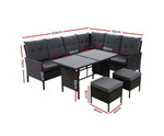 Leppington Sofa Set Patio Lounge Setting