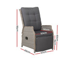 Longueville 2 Recliner Chairs Sun Lounge