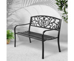 Austral Cast Iron Garden Black Bench