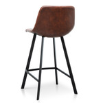 x2 Set Ultimo 65cm PU Leather Bar Stool