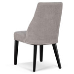 Wharf Black Legs Fabric Dining Chair