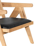 Bucca Rattan Armchair - Distress Natural and Black Seat