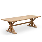 Kedron Wood Dining Table 3m - Rustic Natural