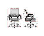 Henry Mid Back Computer Mesh Chair - Grey