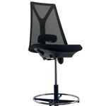 Robin Black Mesh Chrome Base Drafting Chair