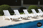 Aqua Sunlounger 3 Piece Package with Side Table (MOQ 2)