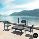 Resin Rattan 3 Seat Outdoor Setting with Daytona Chair