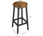 Patricia Steel Frame Bar Stools (Set of 2)