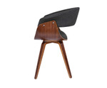 Carolyn Timber and Fabric Dining Chair