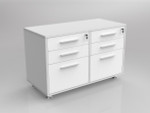 Mod Mobile Pedestal With 4 Drawers + 2 File