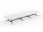 Simple Black Frame Meeting Table