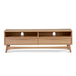 Natural Oak Narrow TV Entertainment Unit