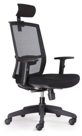 Kal Task Varsity High Back Chair - Black Kal Task Varsity High Back Chair - Black