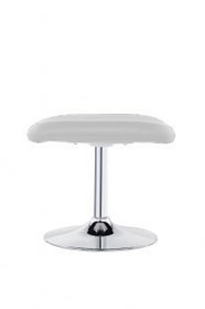 Tombeau Modern Office / Commercial Stool - White Synthetic Leather