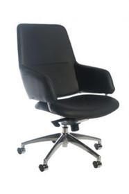 Tombeau Executive PU Leather Chair - Black Tombeau Executive PU Leather Chair - Black