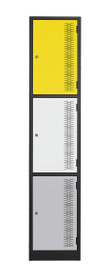 Contemporary Metal Lockers - Three Tier