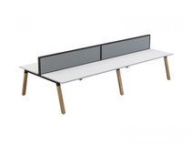 Grove 4 users Double - Sided Desk with Studio 50 Screen Grove 4 users Double - Sided Desk with Studio 50 Screen