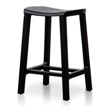 Sarah Black Wooden Bar Stool