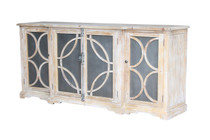 Kylie Zinc Sideboard Natural Reclaimed Timber