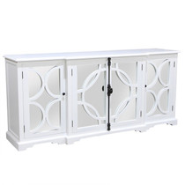 Kylie Sideboard White with Mirror Backing