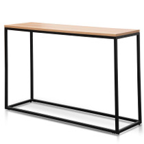 Mel Black Natural Console Table