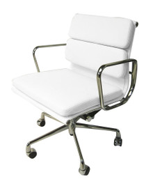 Comfy Soft Pad White Boardroom Chair