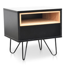 Jen Black Bedside Table