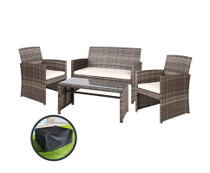Freshwater Grey Lounge Setting Sofa Set