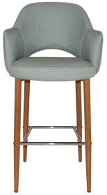 Albury 750 Metal Lightoak Arm Stool Albury 750 Metal Lightoak Arm Stool