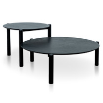 x2 Set Pymble Nest of Coffee tables - Black