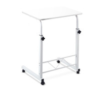 Portable White Height Adjustable Laptop Stand Desk