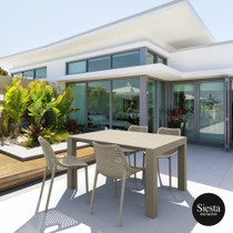 Vegas Table 4 Seater Outdoor Dining Setting with Air Chair Vegas Table 4 Seater Outdoor Dining Setting with Air Chair