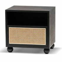 Christina Wooden Black Side Table