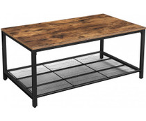 Livia Coffee Table with Dense Mesh Shelf