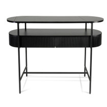 Black 1.2m Stone Top Console Table