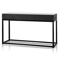 Full Black Reclaimed Console Table