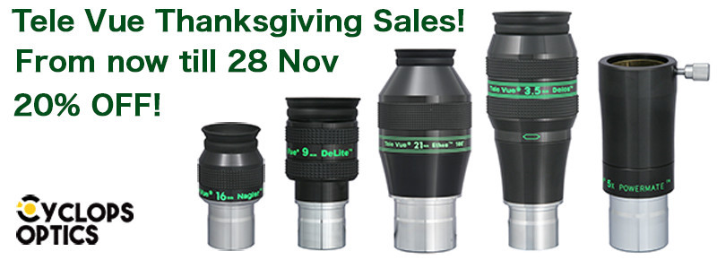 TeleVue Thanksgiving Sales 2016