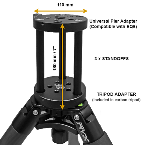  Pegasus Astro - Carbon Fiber Tripod for NYX-101 Harmonic Drive Mount (Not Eligible for Free Shipping)